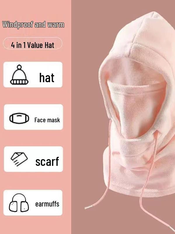 Unisex Winter Cycling Windproof Hat & Ski Face Mask - Cold-Proof, Warm Neck Gaiter & Headgear
