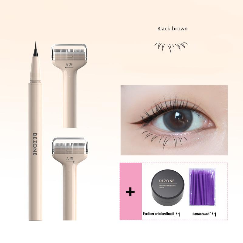 

DEZONE Double Head Lower Eyelashes Seal Makeup Original Products Set Waterproof And Non Smudging Black Liquid Eyeliner Pencil