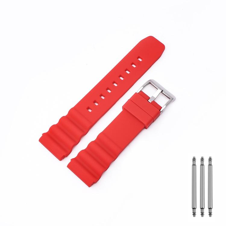 20/22mmSilicone Bracelet Soft Comfort Watchband Rubber Universal Watch Strap for Citizen Longines Rolex Submariner for SEIKO 007