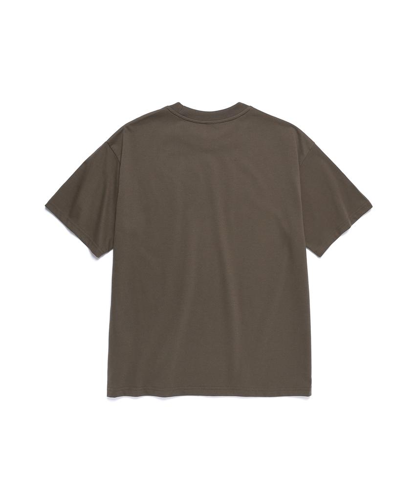 Beullaengkiteu Basic Soft Solid Crew Neck T-Shirt (Khaki)