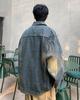 Men's Multi-Pocket Ripped Denim Jacket - Spring/Autumn, Trendy American Retro Street Style