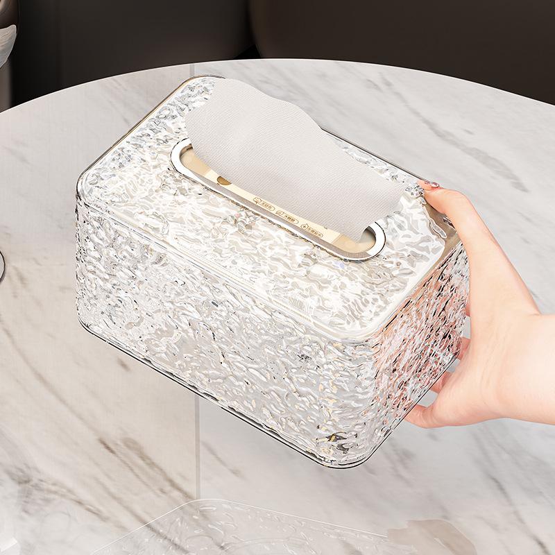 Living Room Tissue Box Premium Luxury Desktop Organizer Napkin Paper Dispenser Multi Function Tissue Bag Paper Holder Essential
