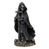 Halloween Black Robe Skeleton Figurine Gothic Cross Skeleton Resin Statue Sculpture Home Office Desktop Bookshelf Decoration Ornament Festival Gift