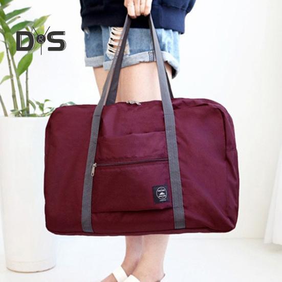 Foldable Travel Duffel Bag Tote Carry-on Luggage Bag Large Capacity Waterproof Portable Storage Bag with Zipper
