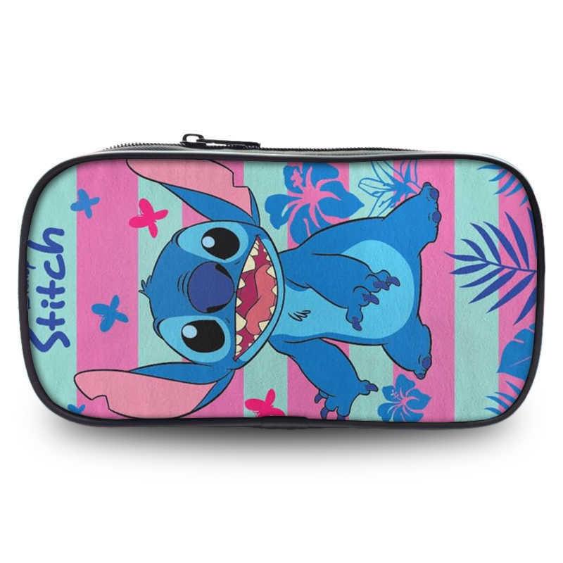 Adorable Stitch Student Single Layer Pencil Case Cute Cartoon Stationery Storage Bag