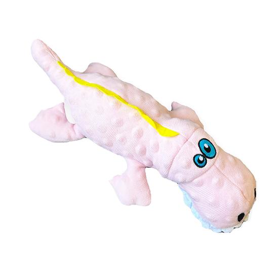 Indestructible Plush Dog Toy Soft Squeaky Chew Toy Stuffed Crocodile Puppy Teething Toy