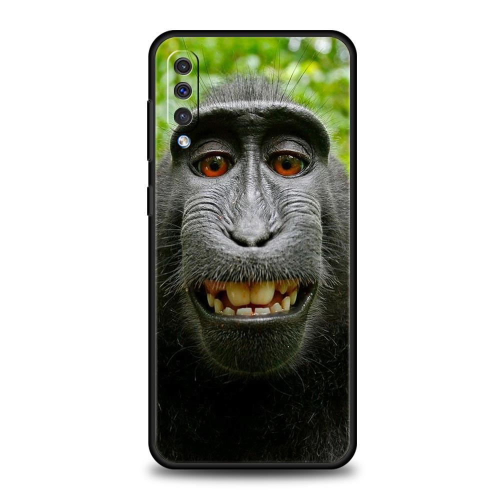 Monkey Phone Case For Samsung A56 A36 A26 A24 A12 A14 A16 A50 A70 A20E A20S A10S A22 A30 A40 A34 A54 A42 A52 5G A04s A06 Cover