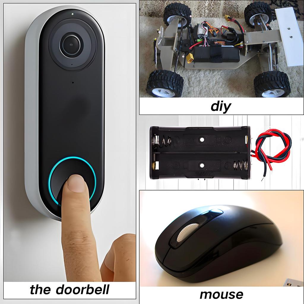 8Pcs AA Battery Holders with Wire Includes 1 AA Battery Holder 1.5V, 2 AA Battery Holder 3V, 3 AA Battery Holder 4.5V, 4 AA Batt