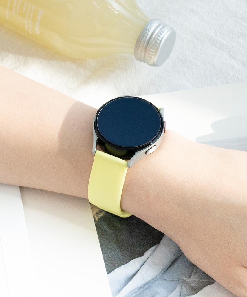 Nuateu [8Color] Galaxy Watch Basic Silicone Strap Band 20/22Mm