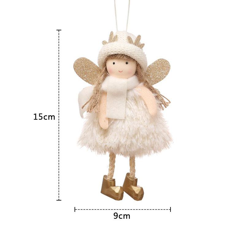 New Year 2025 Christmas Elf Doll Ornaments Xmas Tree Hanging Pendant Navidad 2025 Santa Kids Gift Christmas Home Decoration