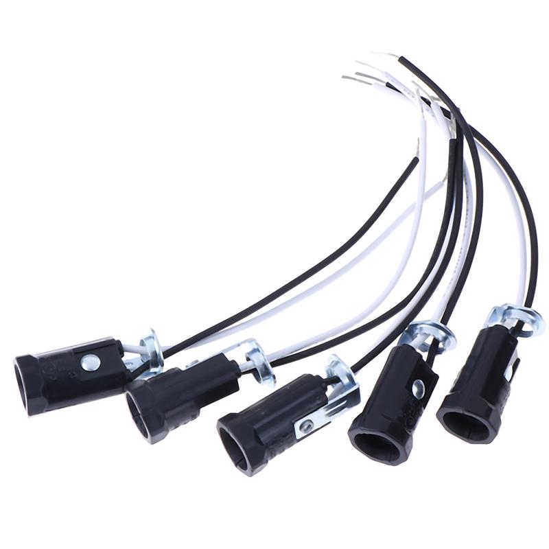 5-Piece Candle Holder E12 Lamp Holder Lamp Holder Keyless With 20Cm Conductor