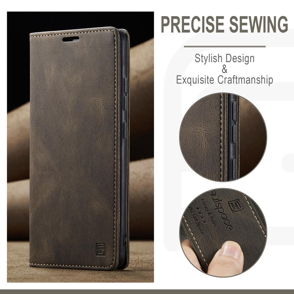Premium Vintage Leather Wallet Case for Xiaomi 10T/11/12/13/14 Series - Flip Cover with Card Slots, Shockproof Retro Style (4 Colors)
