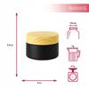 Glass Jar BLACK MATT 5g for Cream Balm Cosmetics Ointment Gel