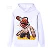 Japanese Anime Chainsaw Man Children Boys Girls Retro Hoodie Cartoon Denji Pochita Funny Graphic Jacket Kids Manga Coat