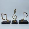 Nordic Music Note Stainless Steel and Marble Decor for Home or Office Display