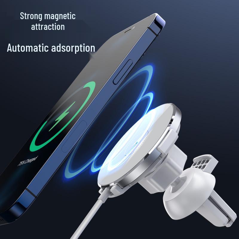 Apple 12 Wireless Fast Charger & Magnetic Air Vent Clip Holder