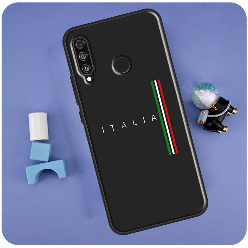 Italian Italy Flag For Huawei Nova Y60 Y61 Y70 Y72 Y73 Y90 Y91 12i 11i 3i 7i 8i 9 10 SE P20 P40 P30 Lite Case
