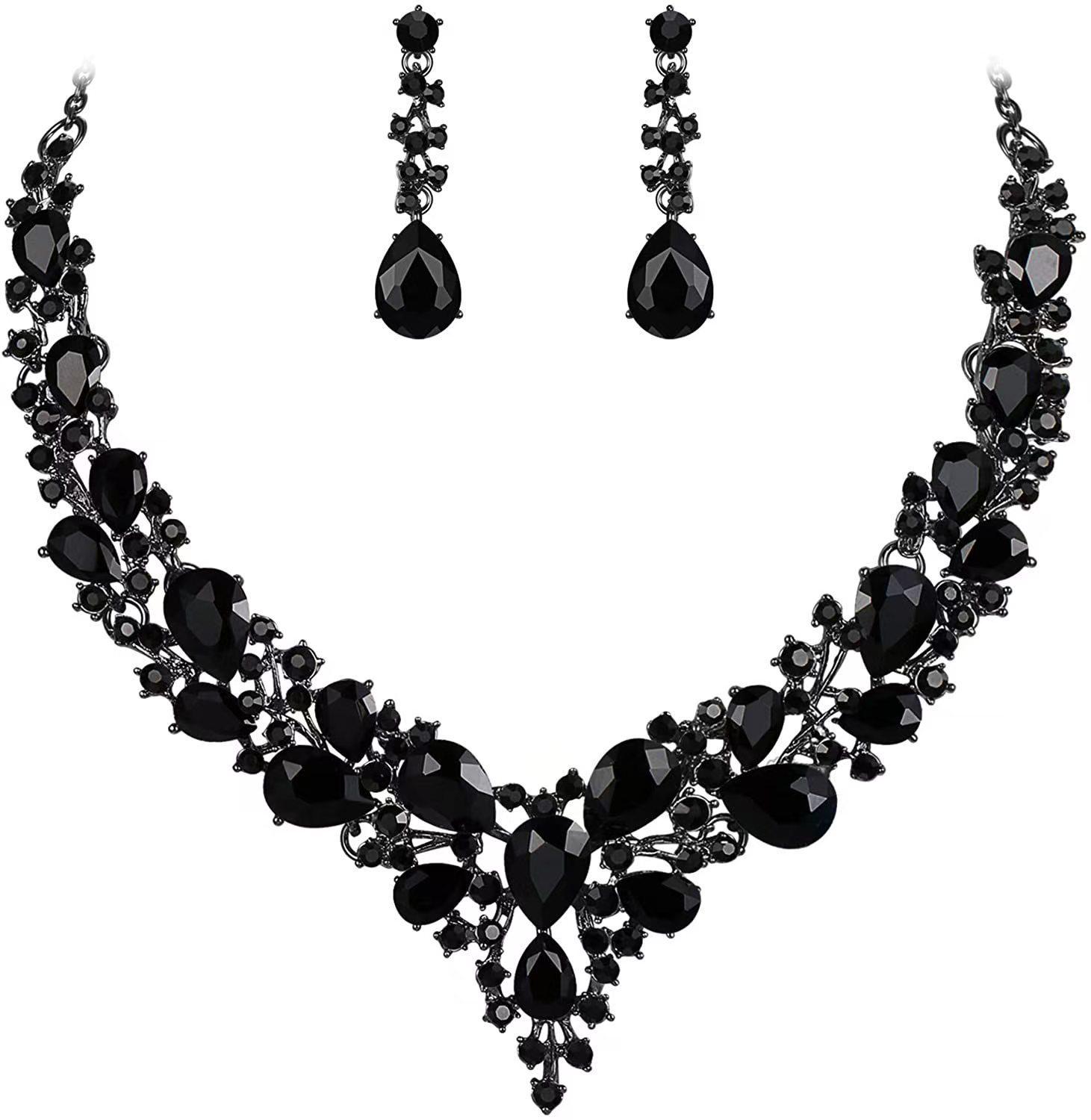 

Европейский и американский набор женских украшений «Капля» - Свадебный, для невесты, к вечернему платью