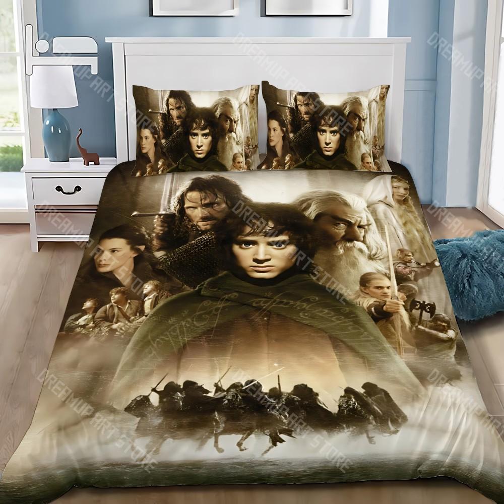 Movie L-LordS of the Rings Duvet Cover Pillowcase Bedding Set Adult Boy Girl Bedroom Decoration Children Gift Single Double Size
