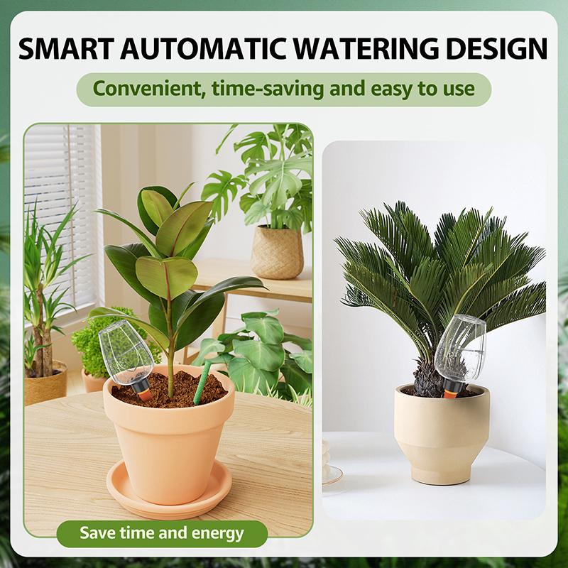 1pc Self Watering Globe System Clear Slow Release Watering Device With Dripper Insert Plastic Plant Watering Control