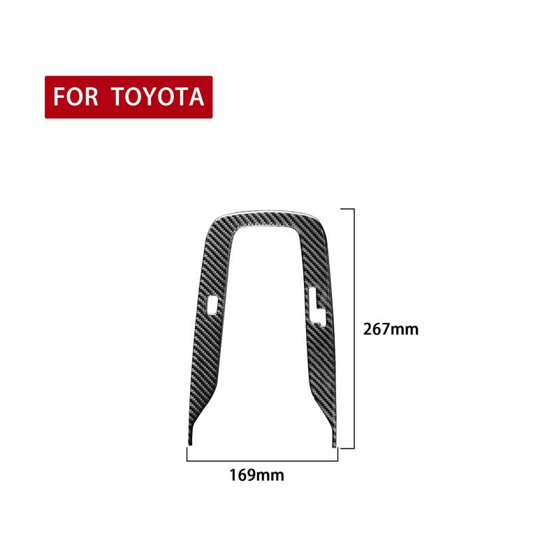 Real Soft Carbon Fiber RHD LHD Sticker For Toyota Corolla      2024 Center Console Gear Shift Accessories