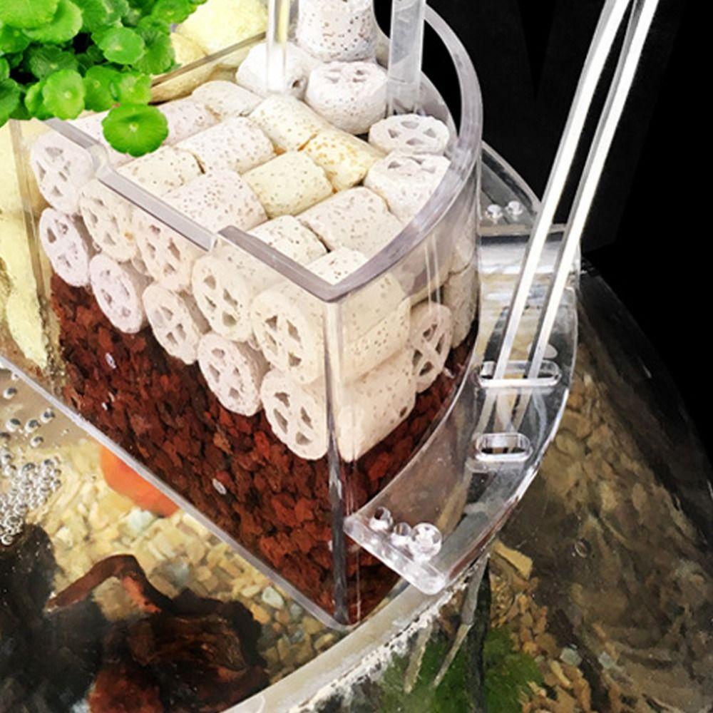 3-in-1 External Filter Box Hanging Type High Transparency Aquarium Water Purifier Water Circulation Silent Waterfall