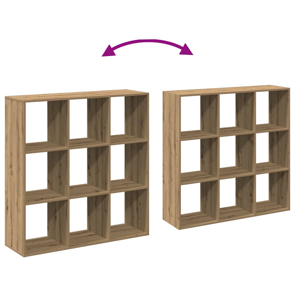 Room Divider Bookshelf Artisan Oak 102x29x103.5 Cm