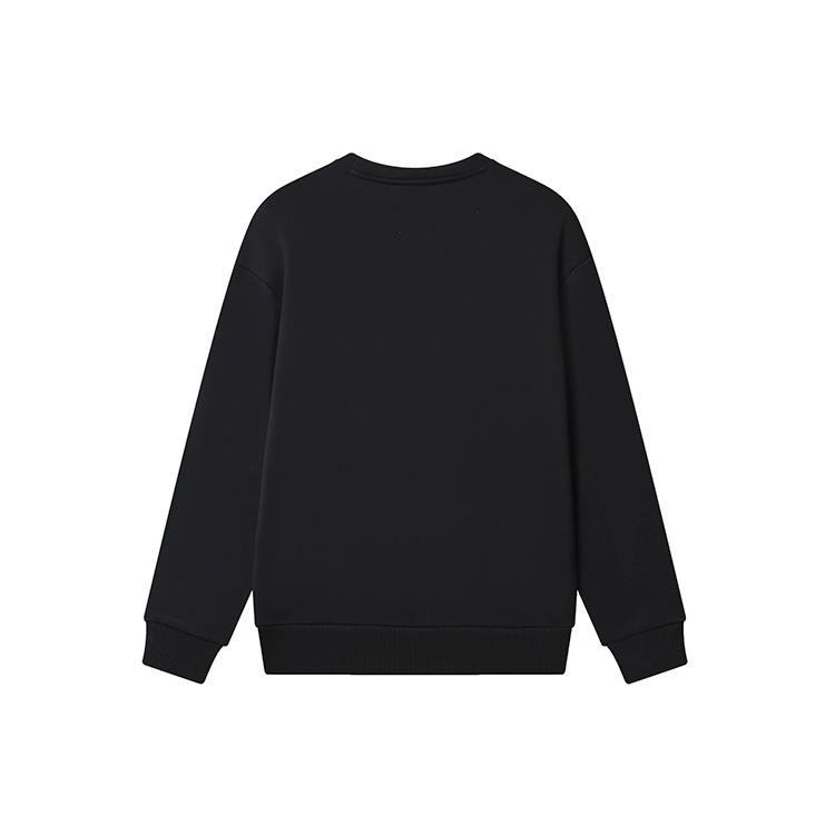 FILA CNY X Buer Rabbit Sweatshirts Unisex Black Crew Neck Moderate Regular F11U319202F-BK