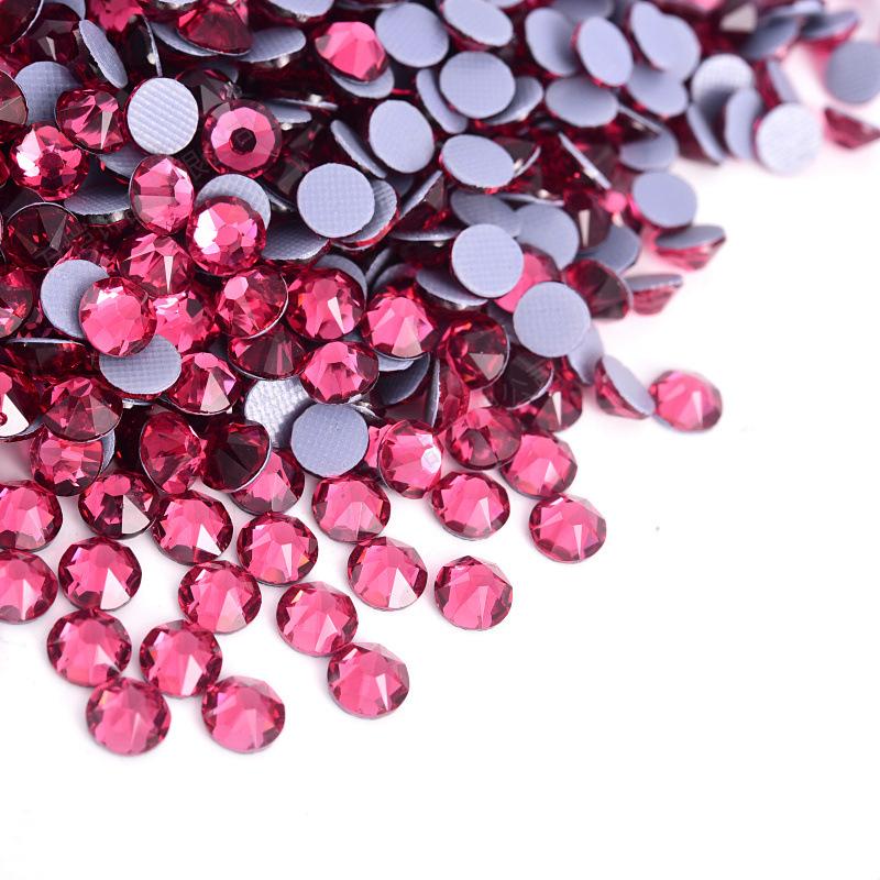 Eight Big And Eight Small Imitation Austrian Glass Hot Glue Bottom Hot Diamond Rhinestone Diy Clothing Accessories
