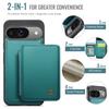 JEEHOOD J05 For Google Pixel 9/Pixel 9 Pro Case Leather Mobile Cover with Detachable Magnetic Card Bag