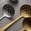 Cmaos Light Luxury Hammered Stainless Steel Hot Pot Ladle & Skimmer Set