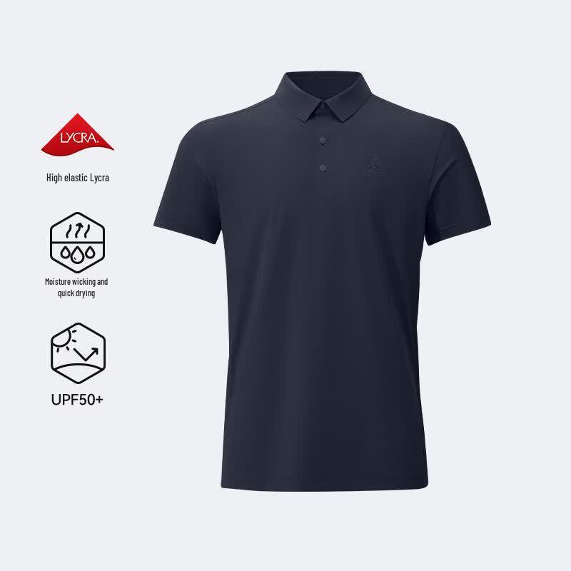 PELLIOT Men's Quick-Dry UPF50+ Polo T-Shirt