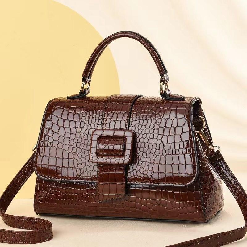 Versatile Stone Pattern Pu Women's Shoulder Bag With Soft Structure And Large Storage