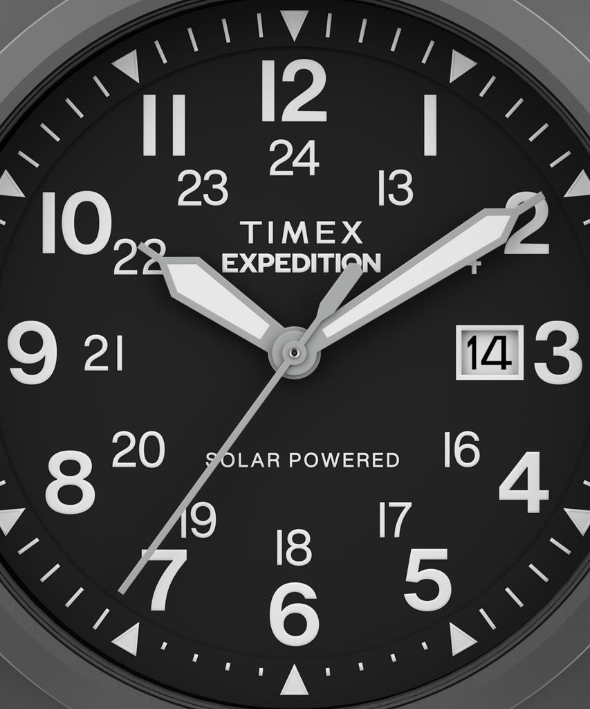 Taimaegseu Expedition Solar Power Gunmetal Case Black Watch 41Mm