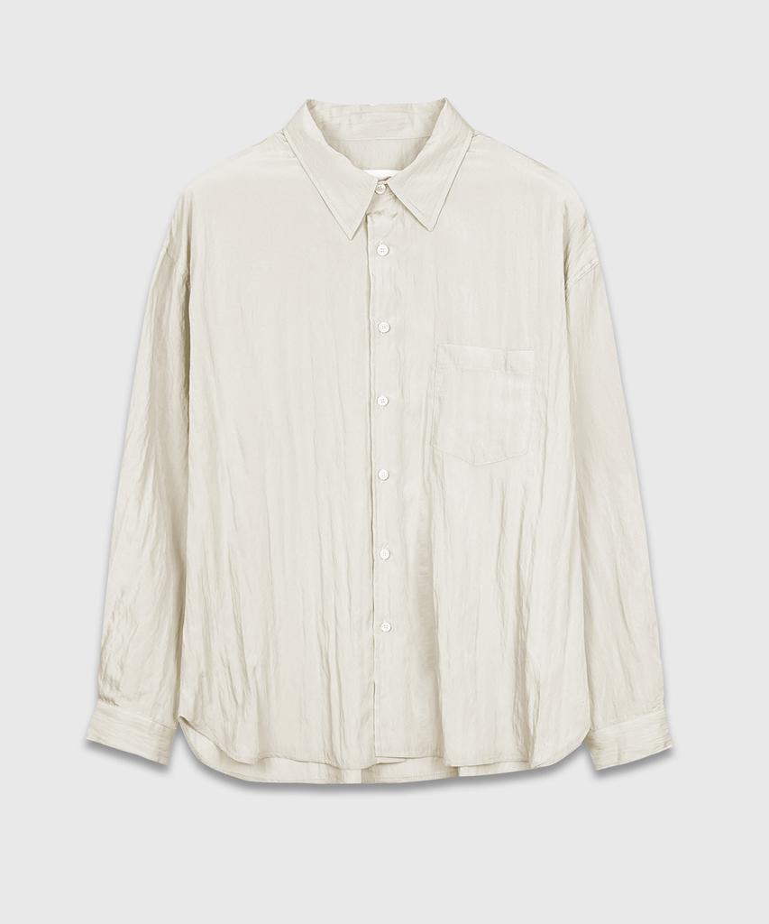 BILLIANT Wrinkle Basic Overshirt_Cream