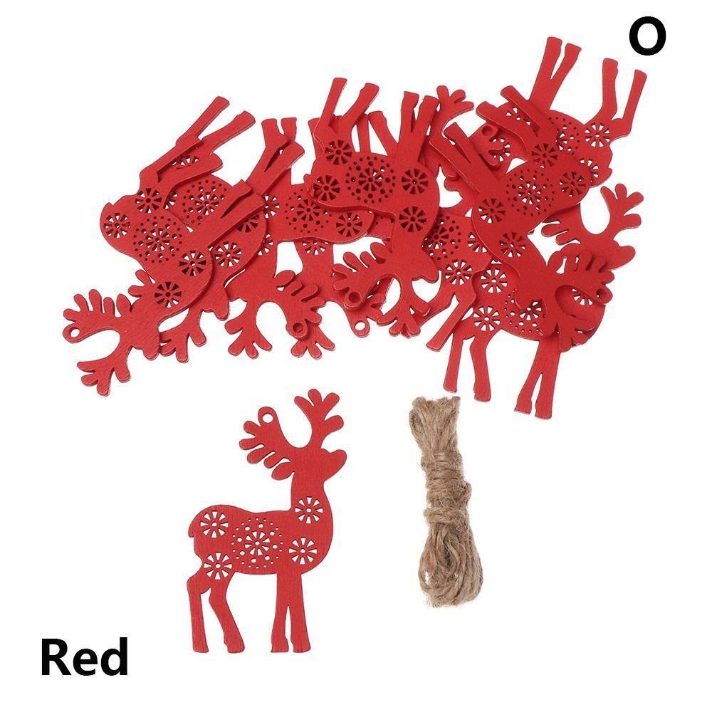 Tropfen Anhänger Holzhandwerk Weihnachten Hängend Weihnachtsmann/Elch/Engel Holzornamente Weihnachtsbaum Dekoration