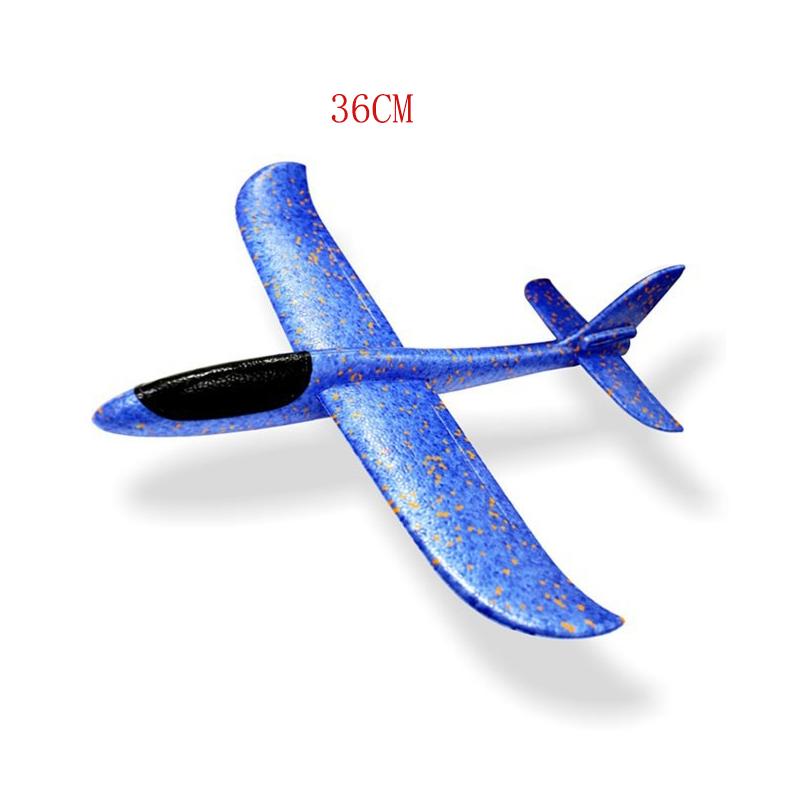 Big Foam Plane Flying Glider Toy Hand Throw Styrofoam Airplane Outdoor Game Aircraft Model Fun Toys aircraft for Kids Boys Gift