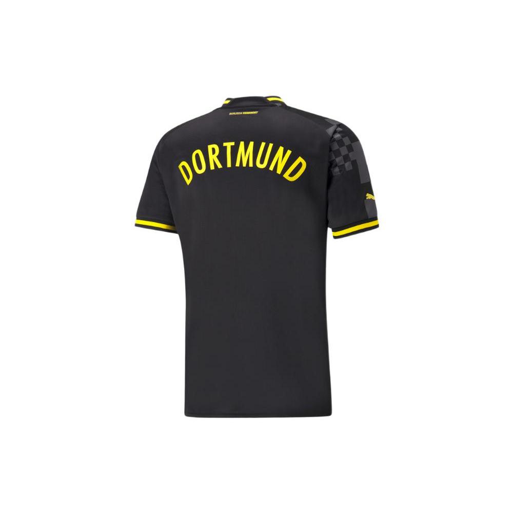 Puma Retro Soccer Jerseys Borussia Dortmund Away Fan Version Men's Black 765884-02