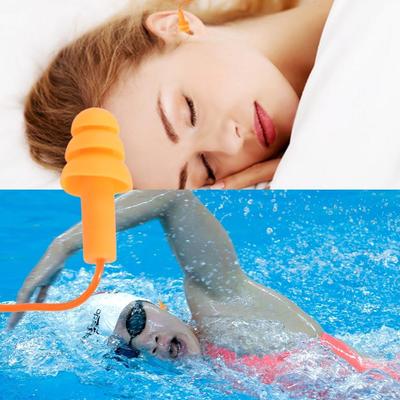 Sleep Earplugs Swimming Accessories Nasal Clip Silicone Ear Plugs Swim Ear Plugs Earplugs with Rope