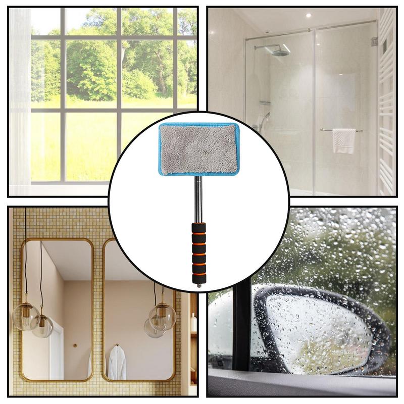 Ergonomiczna szczotka do szyb samochodowych do usuwania kurzu Narzędzie do detailingu samochodowego Długi uchwyt Domowe narzędzie do czyszczenia szkła Do mycia samochodu