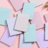 Memo Pad Horizontal Lines Multicolor Sticky Note Decal Scrapbooking DIY Notepad Diary Stationery Office School Supplies