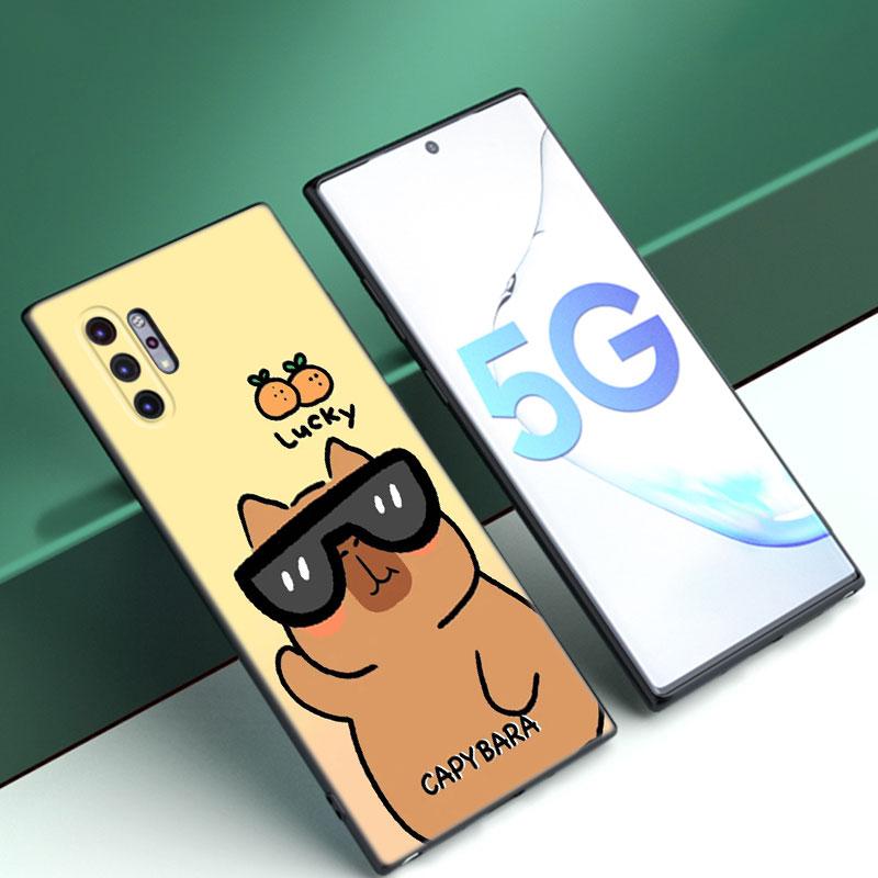 Cute Cartoon Capybara Phone Case For Samsung M30 M31 S Note 10 20 M04 M13 M32 M14 M23 M33 M34 M42 M52 M53 M54 5G M11 M12 M21 M22