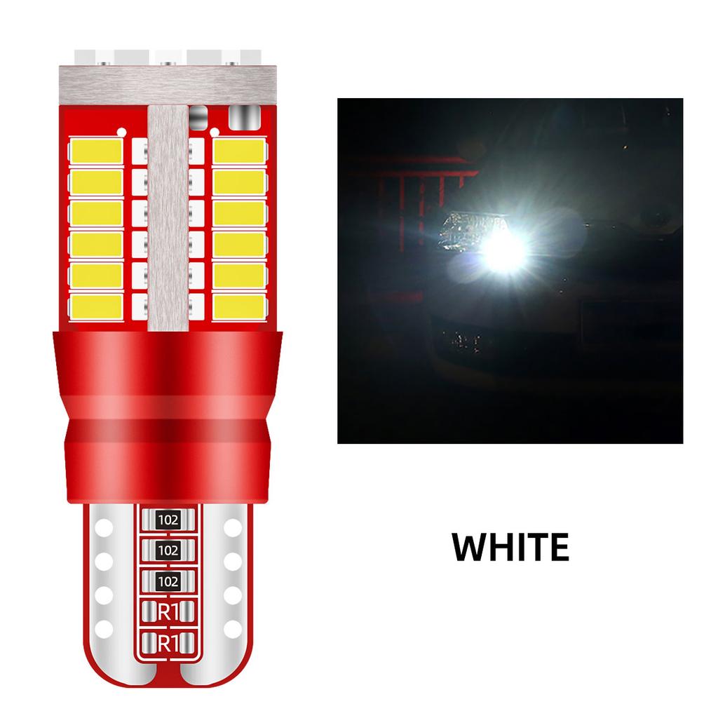 50/100PCS T10 W5W LED Bulbs 194 Car Interior Light Super Bright Day Running Light Canbus 12V License Plate Lamp 57SMD 3014