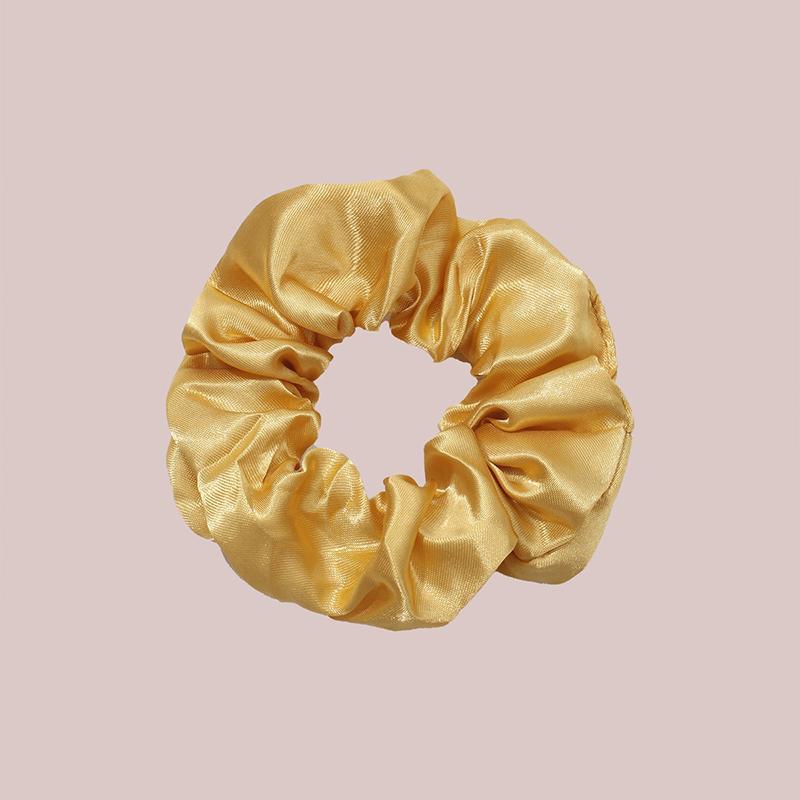 8Pcs  Satin Fabric Sausage Loop Hair Rings Set Solid Colour Fabric Loop Hair Rope Hair Scrunchies Scrunchy Black Coffee