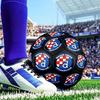 Croatian Football Crest Design Size 5 Soccer Ball, Suitable for Training and Matches, High-Elasticity, Wear-Resistant Material Gift for Fan