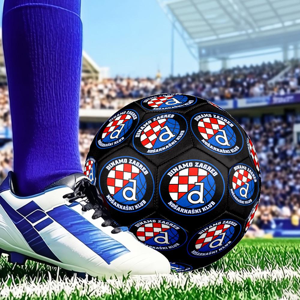 Croatian Football Crest Design Size 5 Soccer Ball, Suitable for Training and Matches, High-Elasticity, Wear-Resistant Material Gift for Fan