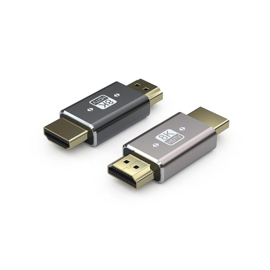 HDMI 2.1 Right-Angle Adapter for TVs, Computers, and Projectors, Aluminum Alloy