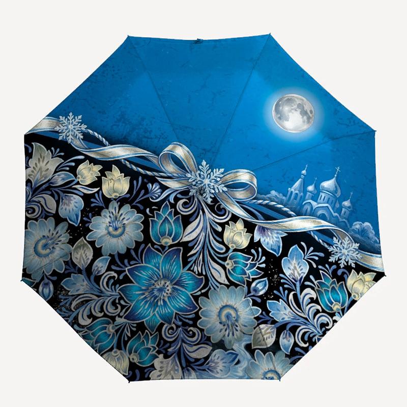 

1pc Winter, Snowflakes, Ornament Umbrella with Plastic Handle,Compact & Stylish,Suitable for All Seasons YS331088