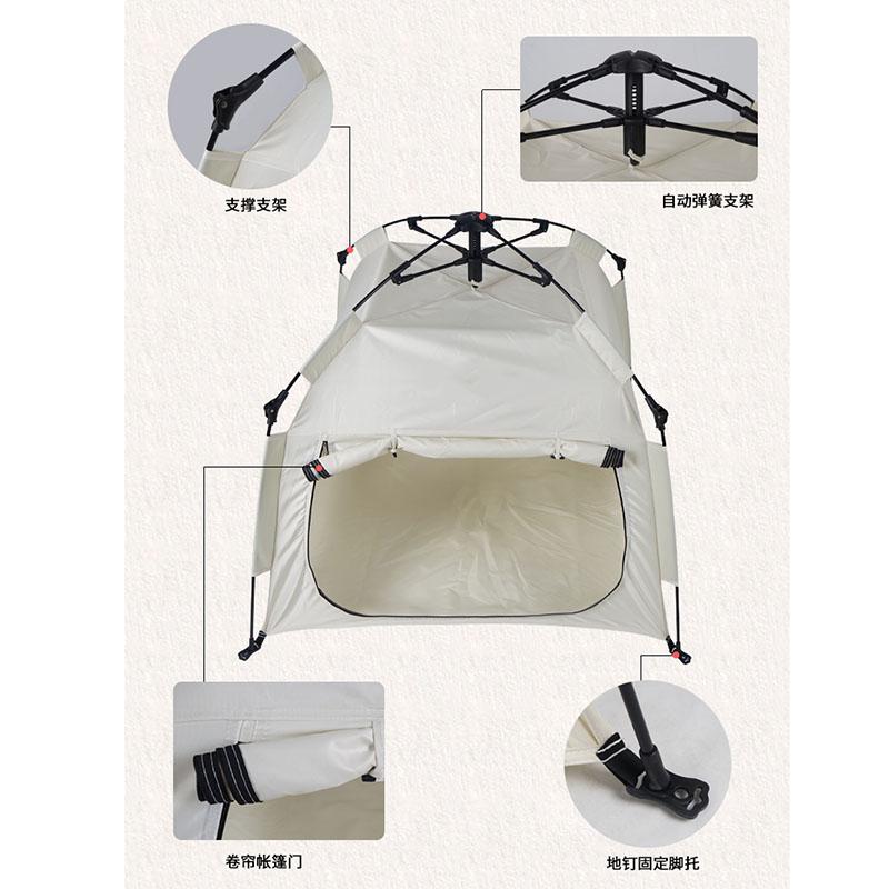 Automatisches Falt-Haustierzelt Wetterfest Tragbar Katzenhundehaus Outdoor Indoor Unterstand Camping Reisezubehör Oxford-Gewebebezug