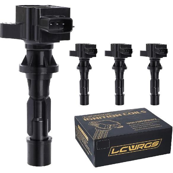 Set of 4 Ignition Coils Fits for Mazda 3 Mazda CX-7 Mazda CX7 Mazda 6 MX-5 2006 2007 2008 2009 2010 2011 2012 2013 Coil Packs 2.0 2.5 L4 Replaces